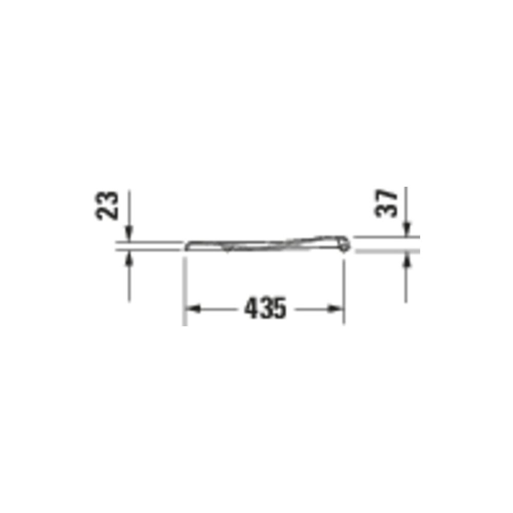 Duravit WC-Sitz, Bahamabeige Hochglanz 376x43x446mm, ohne Absenkautomatik, Edelstah... DURAVIT-0064204100 4021534006074 (Abb. 4)