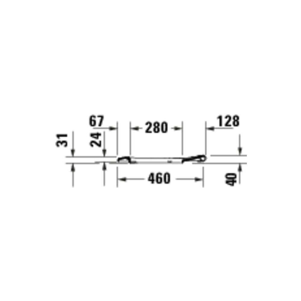 Duravit D-Code WC-Sitz Weiß Hochglanz, 360x40x483mm, mit Absenkautomatik, Sitzgarni... DURAVIT-0028590000 4067116416893 (Abb. 2)
