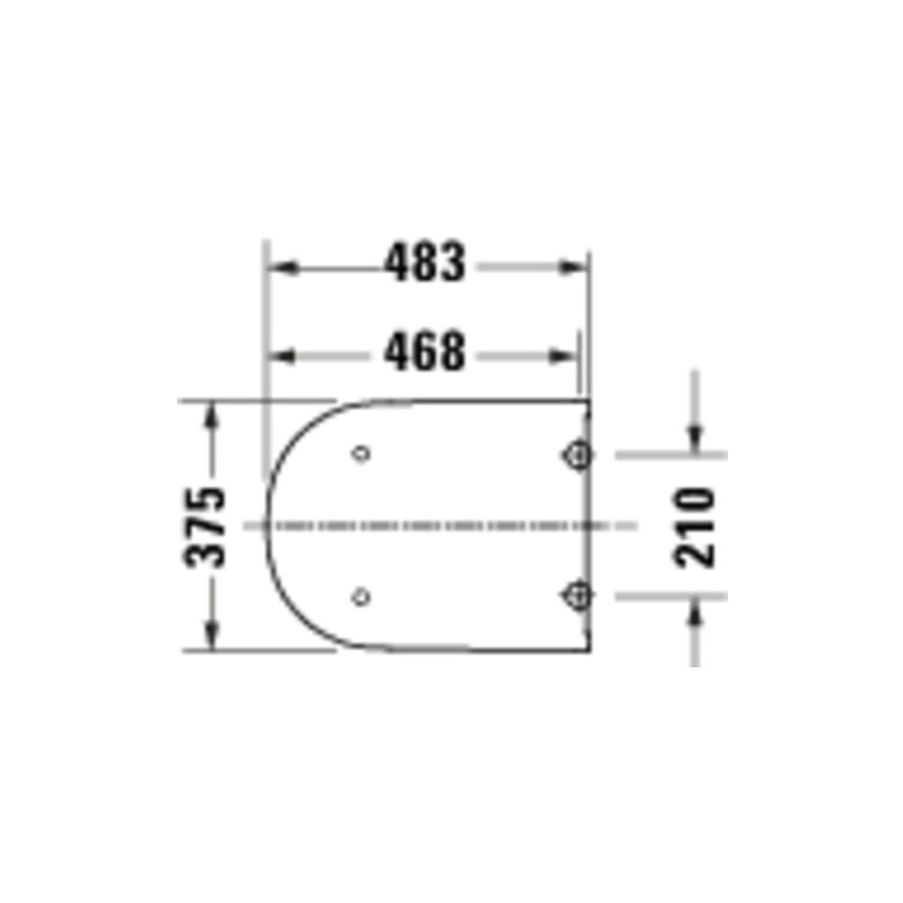 Duravit D-Code WC-Sitz Weiß Hochglanz, 360x40x483mm, mit Absenkautomatik, Sitzgarni... DURAVIT-0028590000 4067116416893 (Abb. 5)