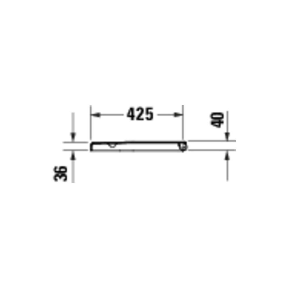 Duravit D-Code WC-Sitz Weiß Hochglanz, 360x40x440mm, mit Absenkautomatik, Sitzgarni... DURAVIT-0028490021 4067116416831 (Abb. 3)