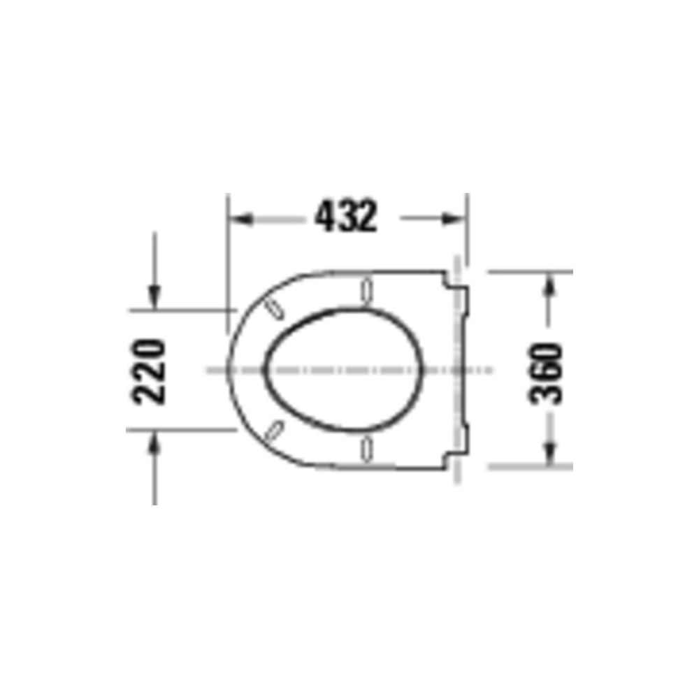 Duravit D-Code WC-Sitz Weiß Hochglanz, 360x40x440mm, mit Absenkautomatik, Sitzgarni... DURAVIT-0028490021 4067116416831 (Abb. 4)