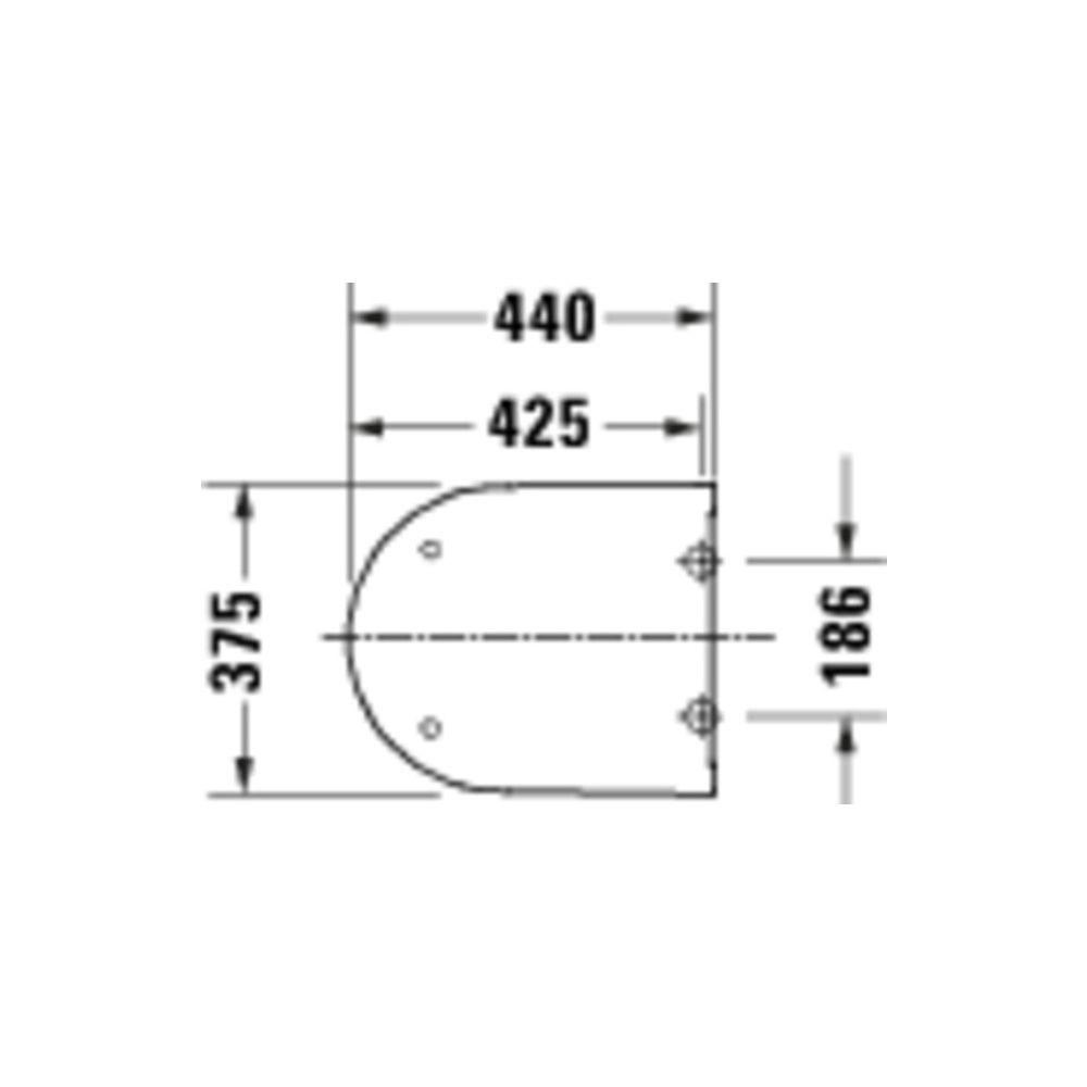 Duravit D-Code WC-Sitz Weiß Hochglanz, 360x40x440mm, mit Absenkautomatik, Sitzgarni... DURAVIT-0028490021 4067116416831 (Abb. 5)