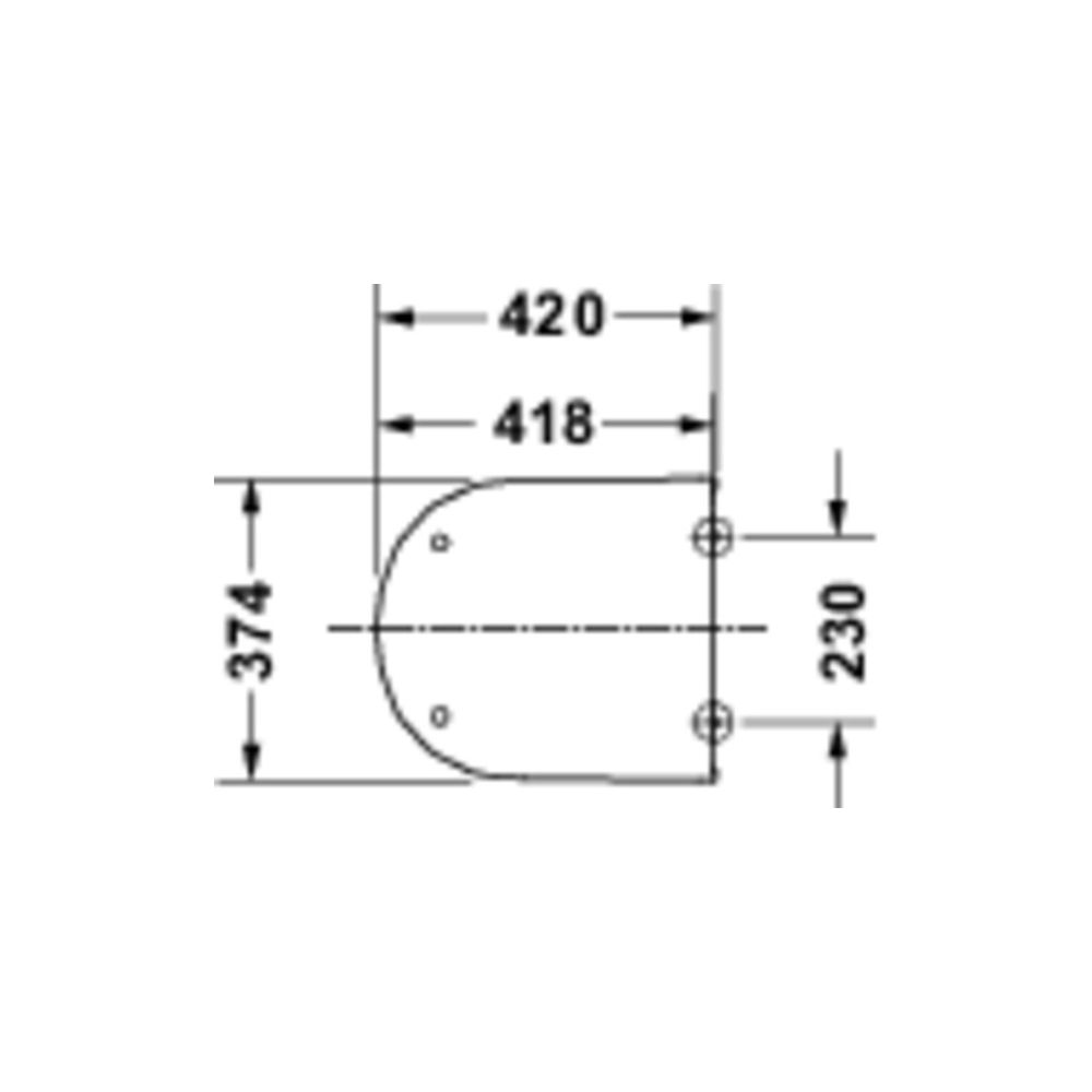 Duravit D-Code WC-Sitz Weiß Hochglanz, 360x40x420mm, mit Absenkautomatik, Sitzgarni... DURAVIT-0028390000 4067116467260 (Abb. 5)