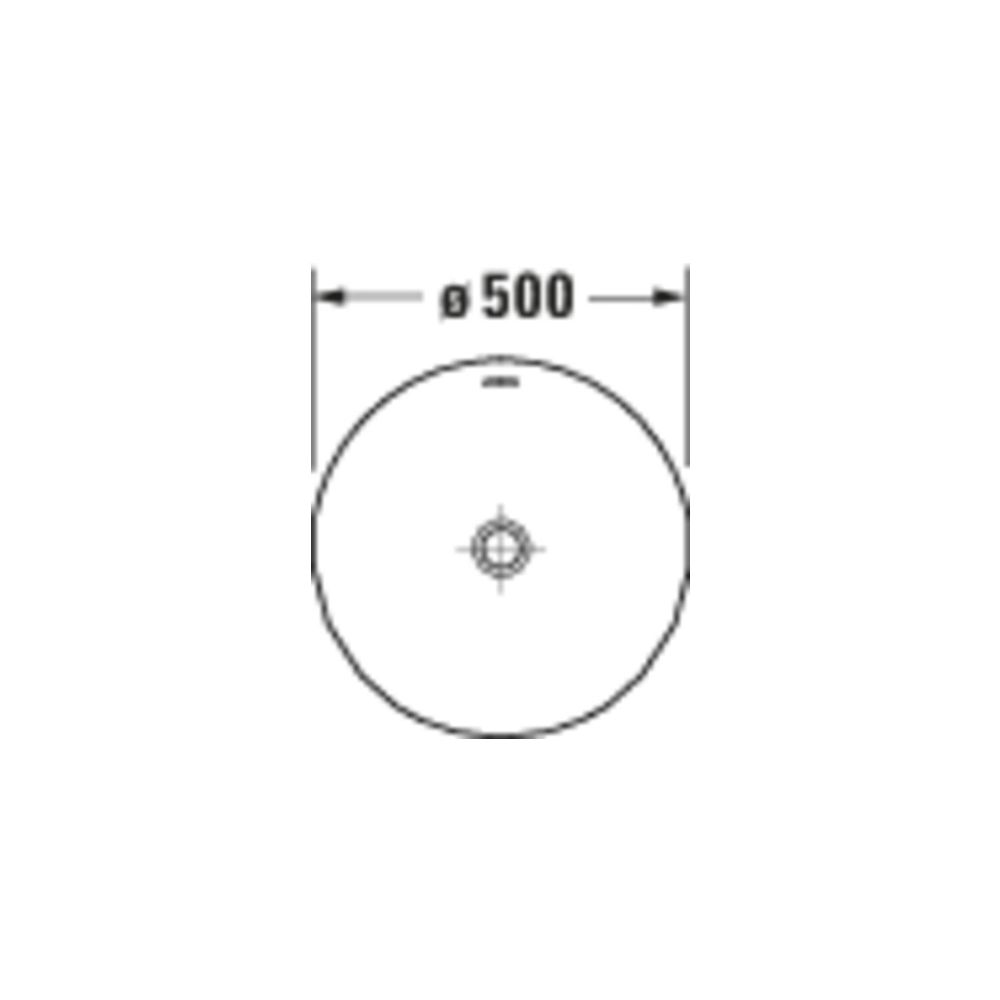 Duravit White Tulip Freistehender Waschtisch 500x500x900mm, bodenstehend, WonderGl... DURAVIT-27035000701 4063382015433 (Abb. 3)
