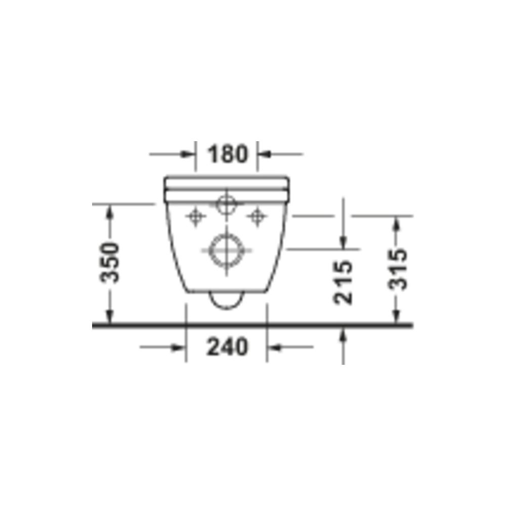 Duravit Starck 3 Wand-WC 620x370x375mm Weiß Hochglanz 45l Tiefspüler rimless waager... DURAVIT-2522090000 4067116415841 (Abb. 2)