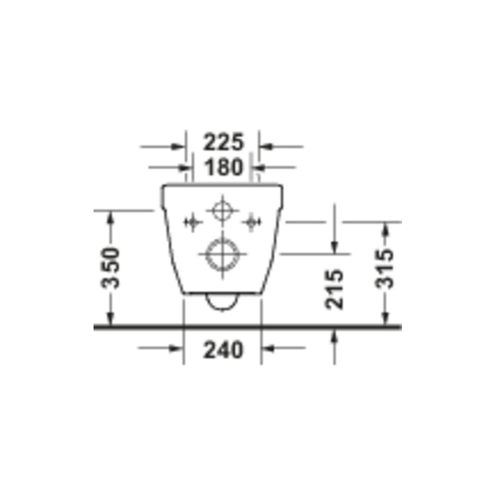 Duravit Starck 3 Wand-WC 485x370x375mm Weiß Hochglanz 45l Tiefspüler rimless waager... DURAVIT-2520090000 4067116415834 (Abb. 2)