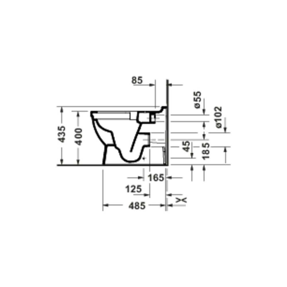 Duravit Starck 3 Stand WC 570x370x400mm Weiß Hochglanz 45/3l Tiefspüler rimless waa... DURAVIT-2068090000 4067116415858 (Abb. 3)