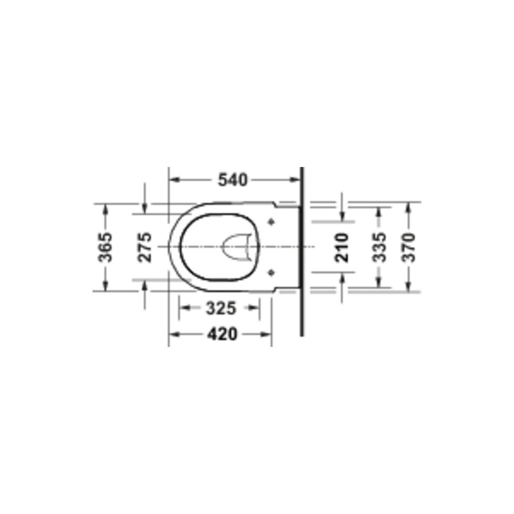 Duravit Balcoon Wand-WC 540x370x360mm Weiß Seidenmatt 45l DuraShield Tiefspüler rim... DURAVIT-290609AC00 4067116443042 (Abb. 4)