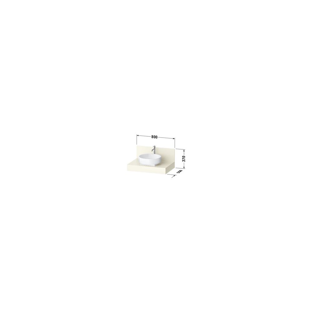 Duravit Balcoon Konsole 550x800x370mm Elfenbein Matt ohne Konsolenträger 1 Aus... DURAVIT-BA90560IDID0000 4067116472714 (Abb. 2)