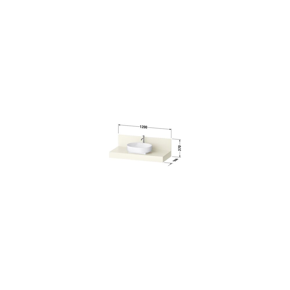Duravit Balcoon Konsole 550x1200x370mm Sandbeige Matt ohne Konsolenträger 1 Au... DURAVIT-BA90580IEIE0000 4067116474022 (Abb. 2)