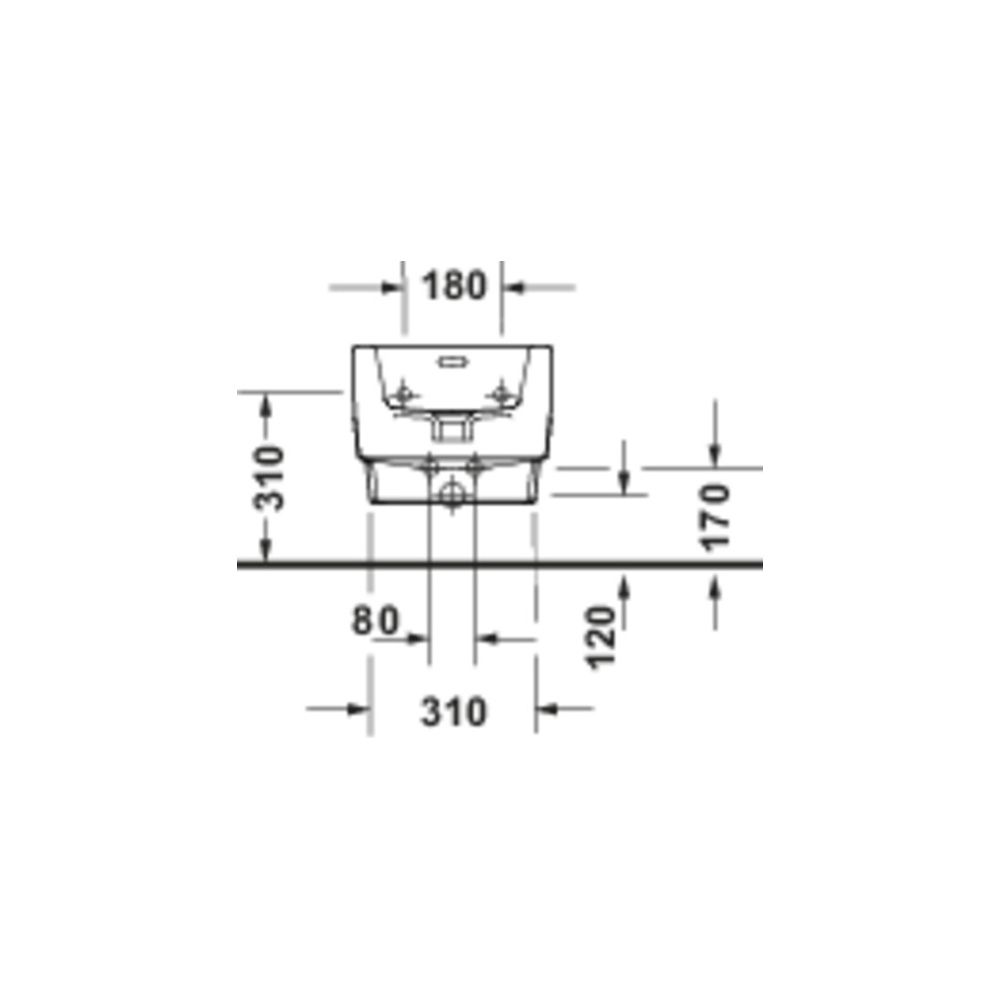Duravit Balcoon Wandbidet 540x370x290mm Weiß Hochglanz DuraShield 1 HL HLB Überlauf... DURAVIT-272615AA00 4067116441673 (Abb. 2)