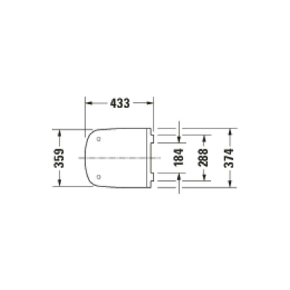Duravit DuraStyle WC-Sitz D-shaped, Weiß HG 359x43x433mm mit Absenkautomatik, Sitzg... DURAVIT-0063790000 4021534856549 (Abb. 3)