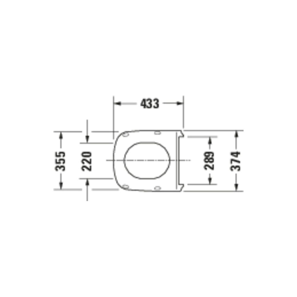 Duravit DuraStyle WC-Sitz D-shaped, Weiß Hochglanz 359x43x423mm, ohne Absenkautomat... DURAVIT-0063710000 4021534856532 (Abb. 6)