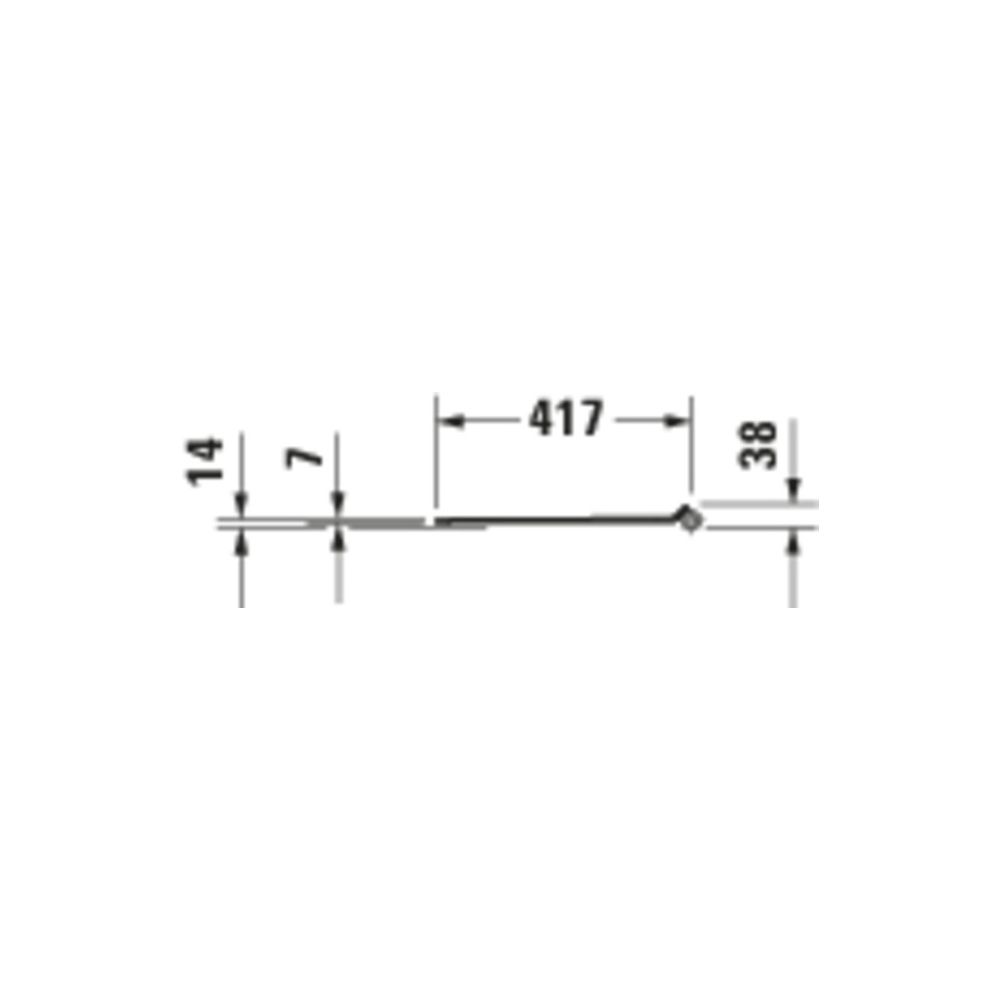 Duravit DuraStyle WC-Sitz D-shaped, Weiß Hochglanz 359x43x423mm, ohne Absenkautomat... DURAVIT-0063710000 4021534856532 (Abb. 8)