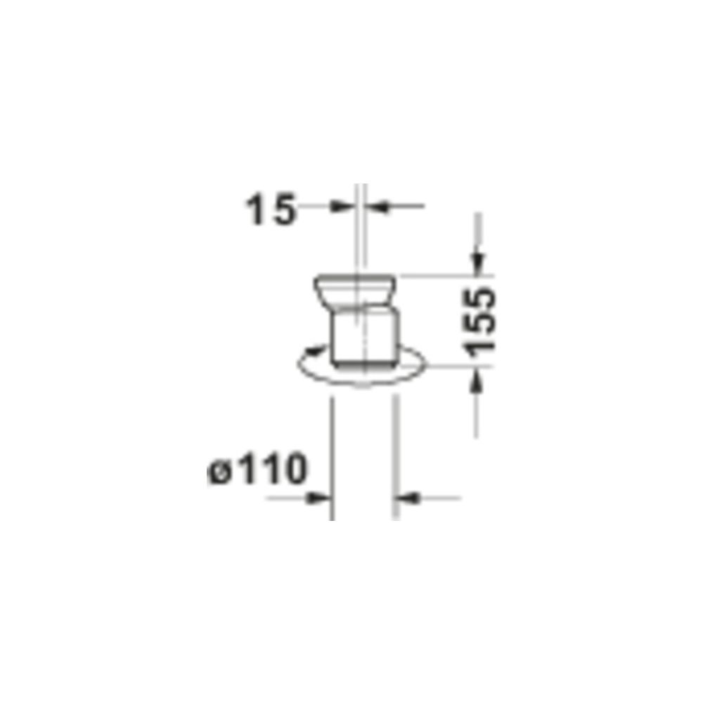 Duravit Vario-Anschluss-Set für WC, Universal-Abgang, inklusive Excenter... DURAVIT-0014220000 4021534000249 (Abb. 2)