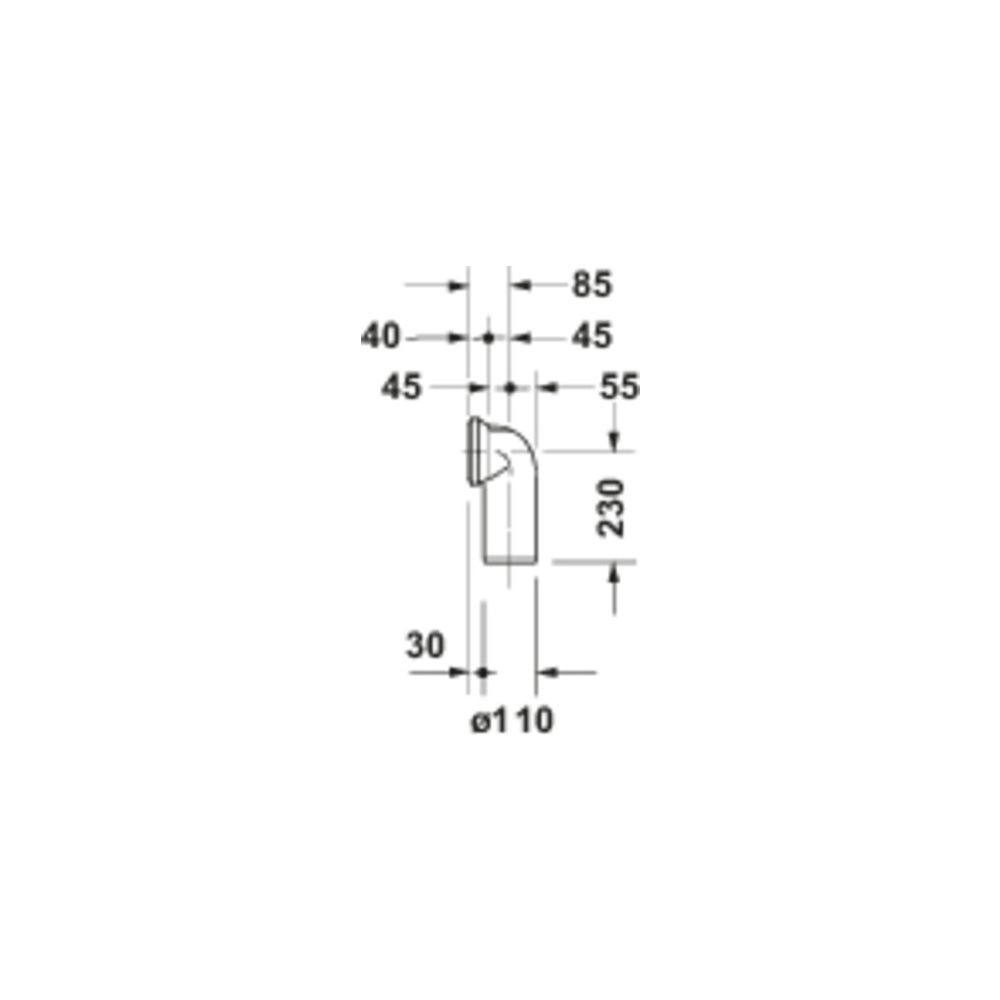 Duravit Vario-Anschluss-Set für WC, Universal-Abgang, inklusive Excenter... DURAVIT-0014220000 4021534000249 (Abb. 4)