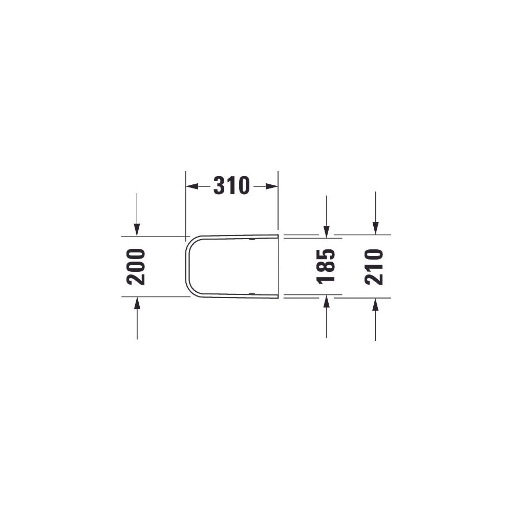 Duravit Happy D.2 Halbsäule aus Keramik 310x210x285mm, Weiß Hochglanz, wandhängend,... DURAVIT-0858280000 4021534848803 (Abb. 8)