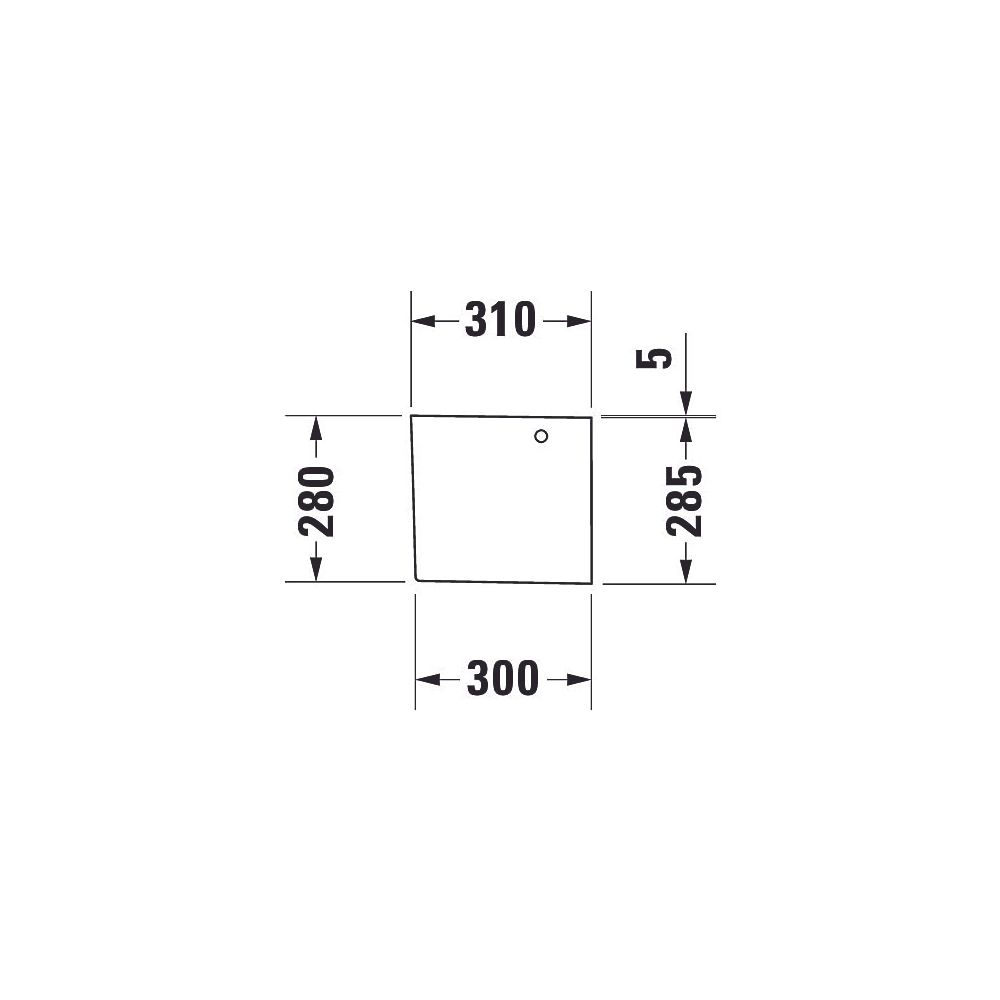 Duravit Happy D.2 Halbsäule aus Keramik 310x210x285mm, Weiß Hochglanz, wandhängend... DURAVIT-0858280000 4021534848803 (Abb. 10)