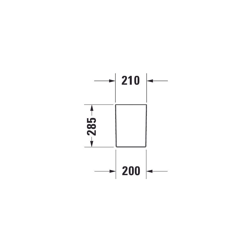 Duravit Happy D.2 Halbsäule aus Keramik 310x210x285mm, Weiß Hochglanz, wandhängend... DURAVIT-0858280000 4021534848803 (Abb. 11)
