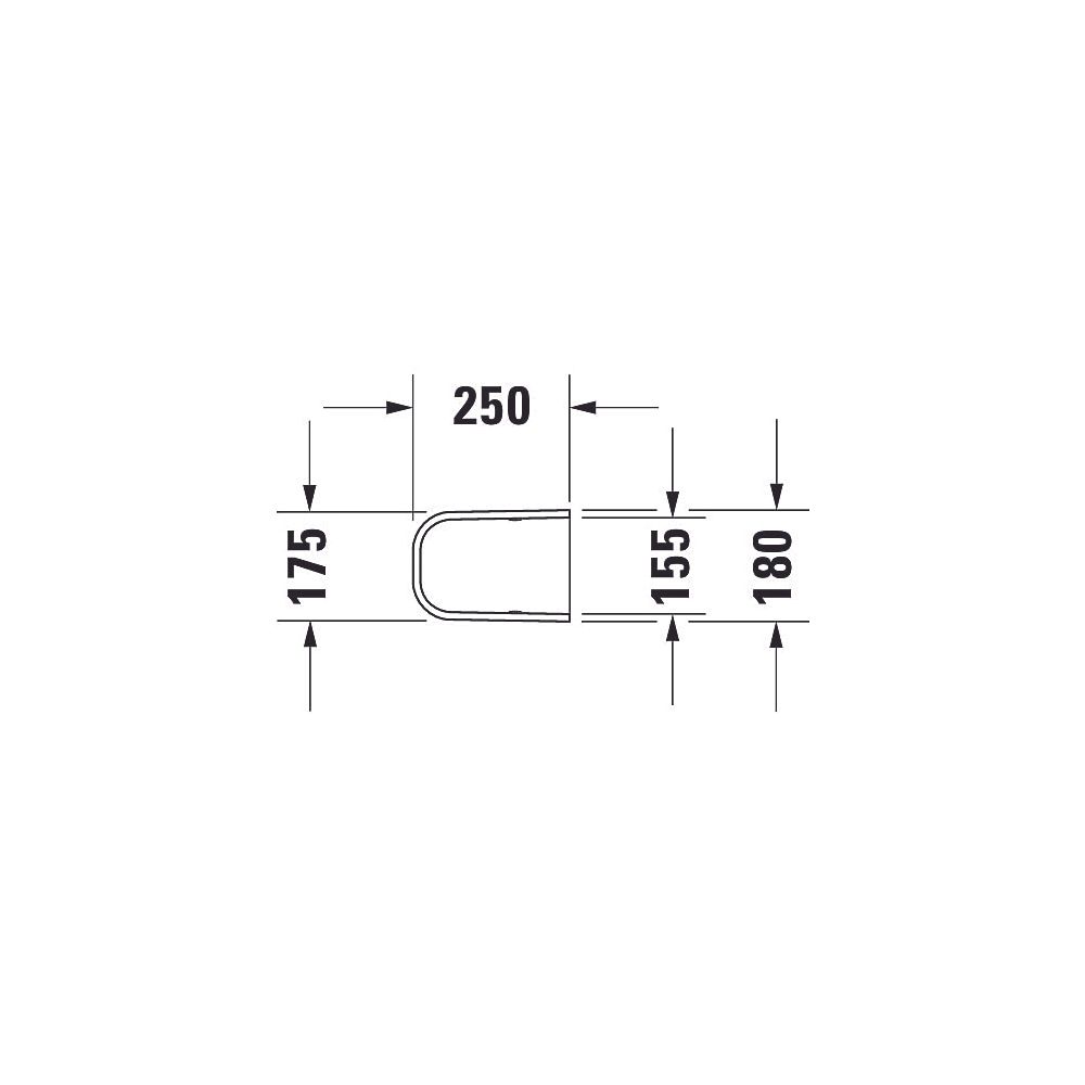 Duravit Happy D.2 Halbsäule aus Keramik 280x180x280mm, Weiß Hochglanz, wandhängend,... DURAVIT-0858320000 4021534855856 (Abb. 6)