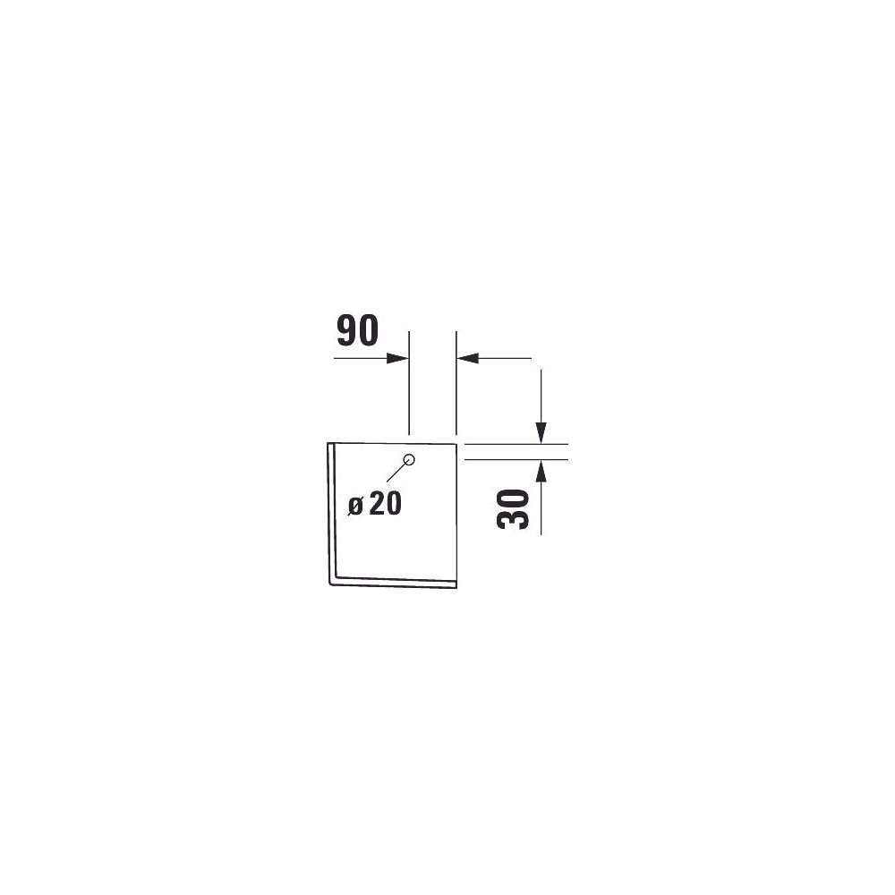 Duravit Happy D.2 Halbsäule aus Keramik 280x180x280mm, Weiß Hochglanz, wandhängend,... DURAVIT-0858320000 4021534855856 (Abb. 7)