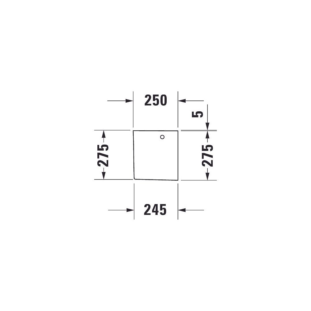 Duravit Happy D.2 Halbsäule aus Keramik 280x180x280mm, Weiß Hochglanz, wandhängend,... DURAVIT-0858320000 4021534855856 (Abb. 8)