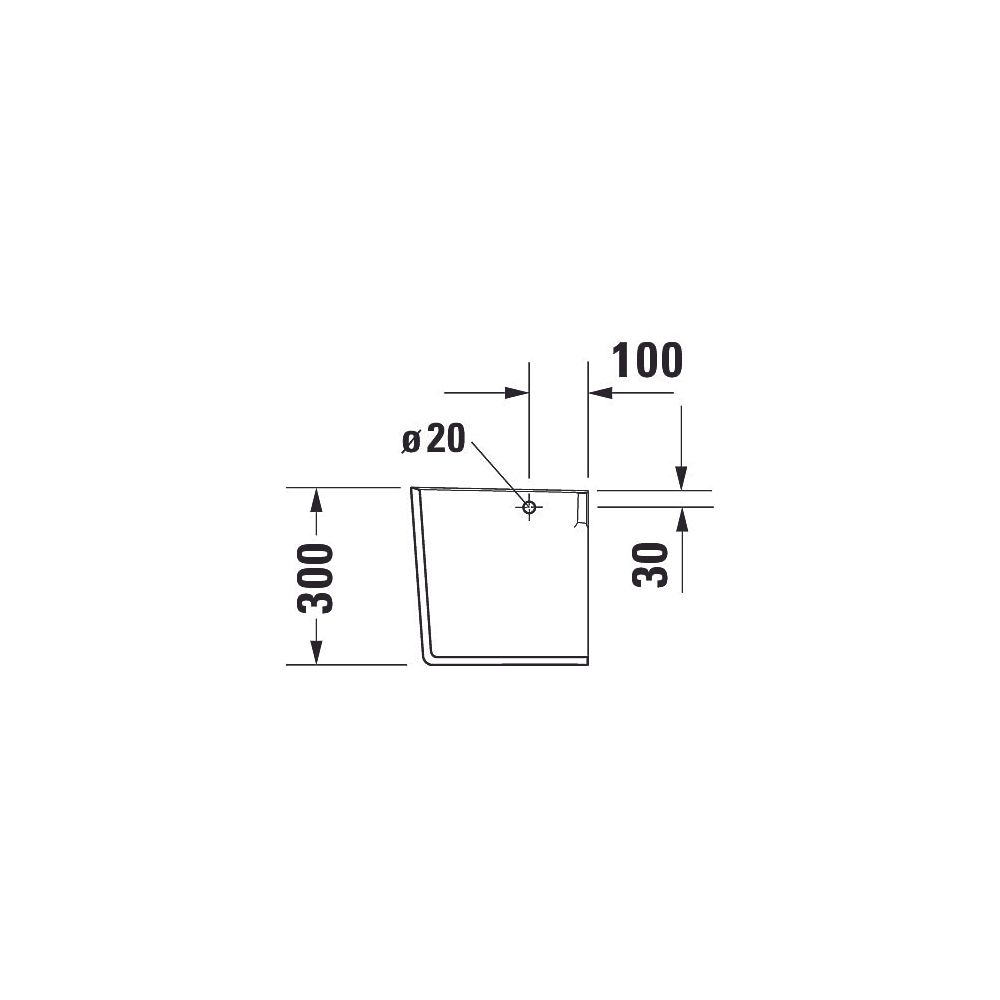 Duravit ME by Starck Halbsäule aus Keramik 300x170x300mm, Weiß Hochglanz, wandhäng... DURAVIT-0858400000 4053424034850 (Abb. 22)