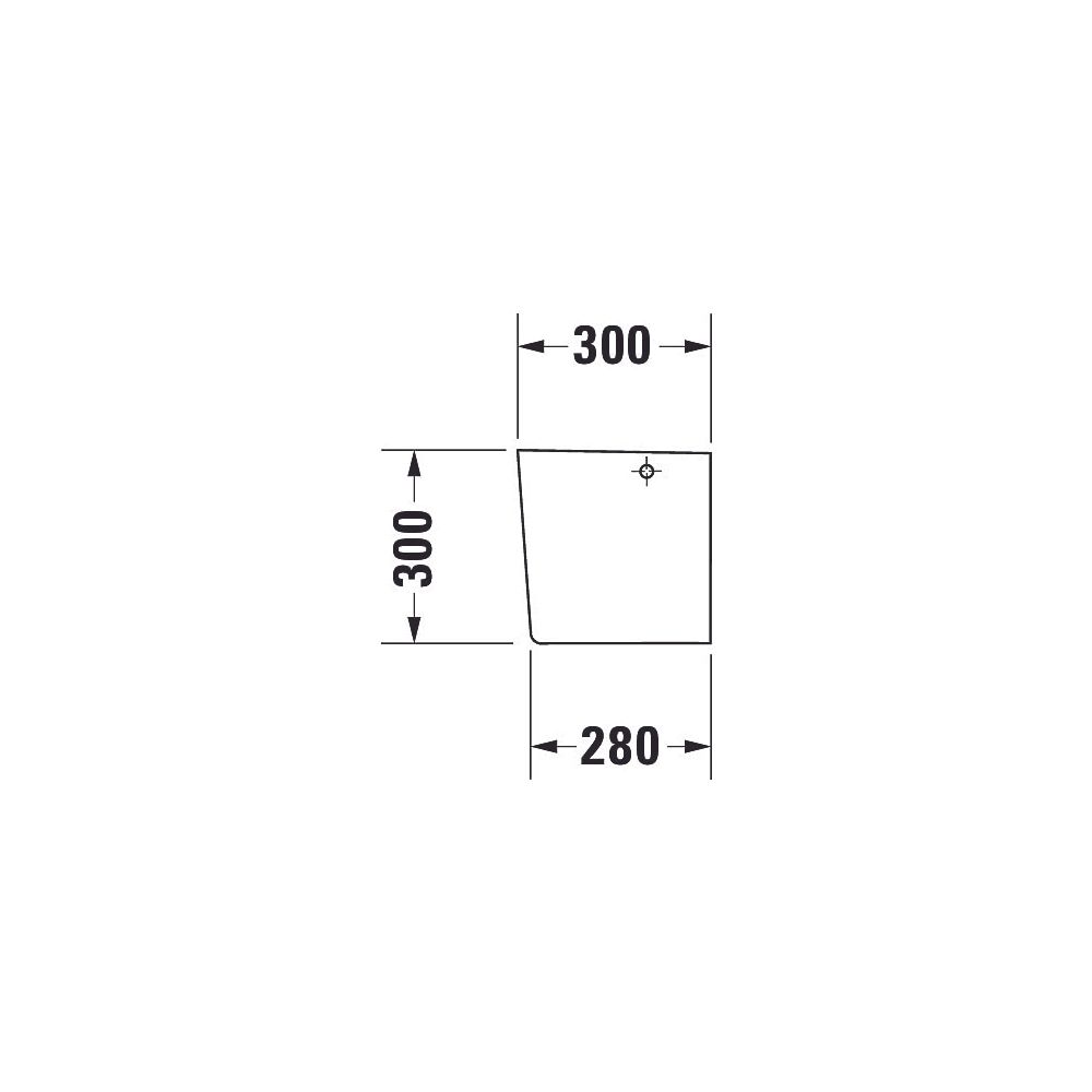 Duravit ME by Starck Halbsäule aus Keramik 300x170x300mm, Weiß Hochglanz, wandhäng... DURAVIT-0858400000 4053424034850 (Abb. 23)