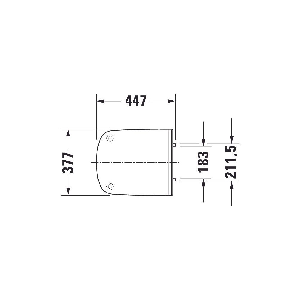 Duravit DuraStyle WC-Sitz Weiß Hochglanz, 377x43x447mm, ohne Absenkautomatik mit W... DURAVIT-0020610000 4053424039725 (Abb. 11)