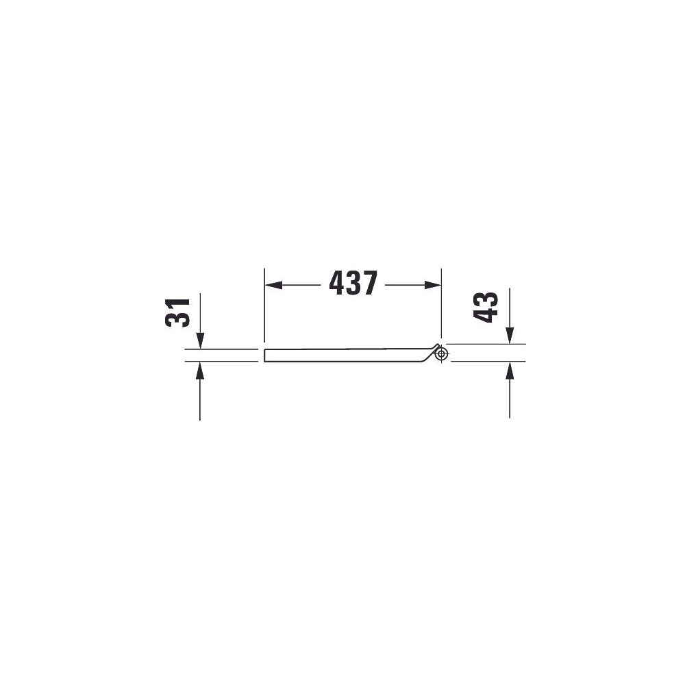 Duravit DuraStyle WC-Sitz Weiß Hochglanz, 377x43x447mm, ohne Absenkautomatik mit W... DURAVIT-0020610000 4053424039725 (Abb. 12)