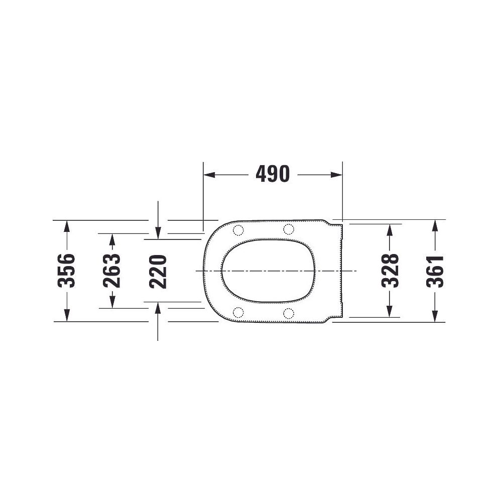 Duravit D-Code WC-Sitz Weiß Hochglanz 490x43x361mm mit Absenkautomatik, Sitzgarnit... DURAVIT-0060390000 4021534822544 (Abb. 11)