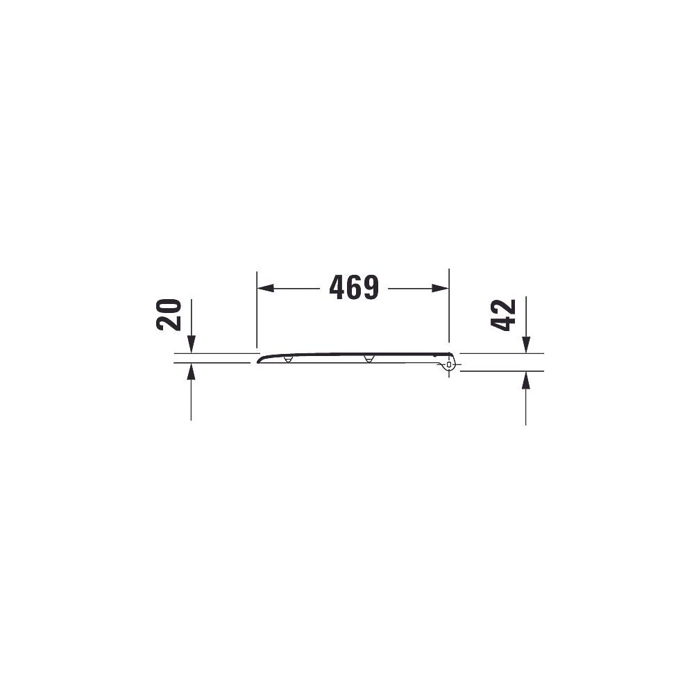 Duravit D-Code WC-Sitz Weiß Hochglanz 490x43x361mm mit Absenkautomatik, Sitzgarnit... DURAVIT-0060390000 4021534822544 (Abb. 12)