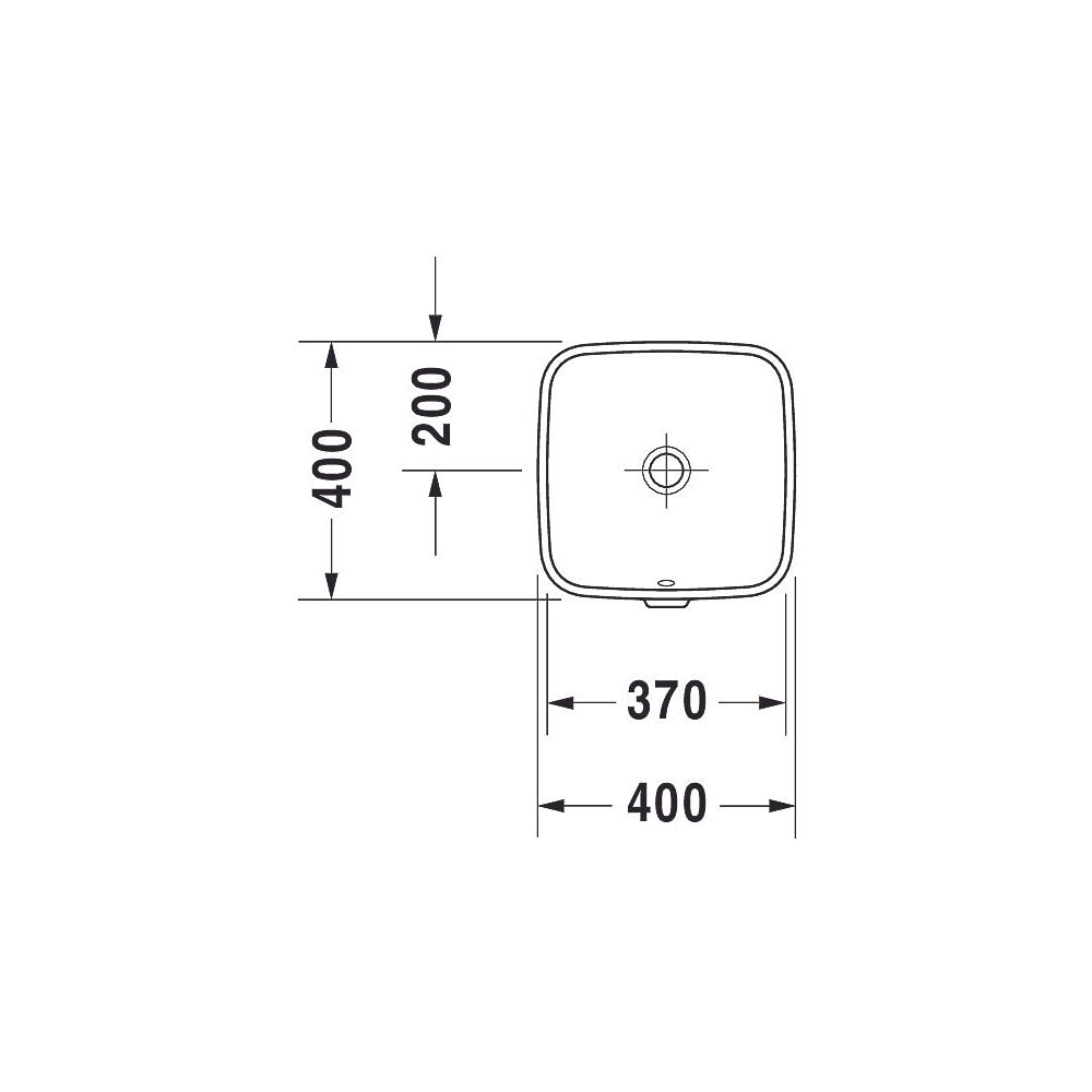 Duravit DuraStyle Einbauwaschtisch 400x400x150mm, Weiß Hochglanz, WonderGliss, ohn... DURAVIT-03733700001 4021534850660 (Abb. 6)