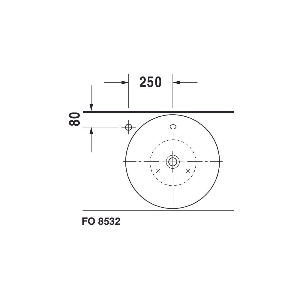 Duravit Starck 1 Aufsatzbecken 530mm, Weiß Hochglanz, WonderGliss, Konisch, ohne ... DURAVIT-04085300001 4021534183935 (Abb. 12)