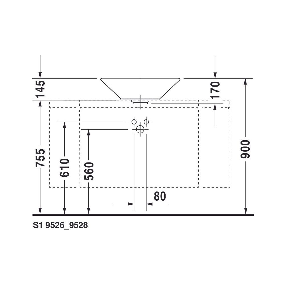 Duravit Starck 1 Aufsatzbecken 530mm, Weiß Hochglanz, WonderGliss, Konisch, ohne ... DURAVIT-04085300001 4021534183935 (Abb. 19)
