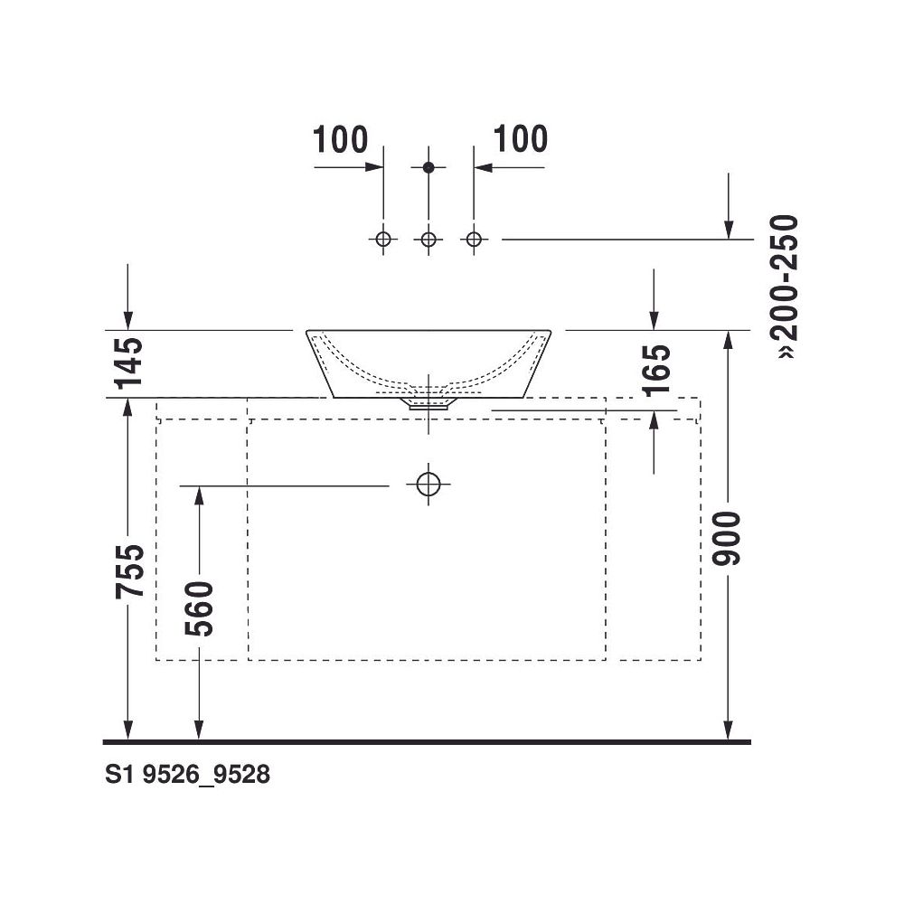 Duravit Starck 1 Aufsatzbecken 530mm, Weiß Hochglanz, WonderGliss, rund, ohne HLB... DURAVIT-04475300001 4021534217401 (Abb. 15)
