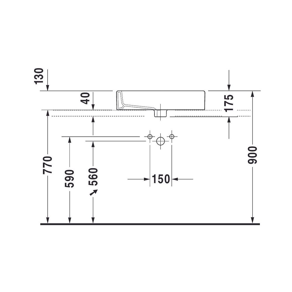 Duravit Vero Aufsatzbecken 595mm, Weiß Hochglanz, Rechteckig, mit HLB, mit Überlau... DURAVIT-0452600000 4021534346279 (Abb. 12)