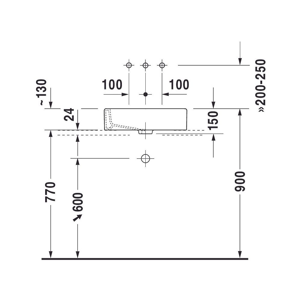 Duravit Vero Aufsatzbecken 500mm, Weiß Hochglanz, WonderGliss, Rechteckig, ohne Ü... DURAVIT-04555000001 4021534317347 (Abb. 11)