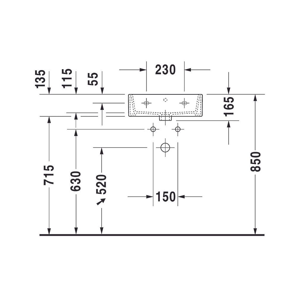 Duravit Vero Air Handwaschbecken 350x450x165mm, Weiß Hochglanz, WonderGliss, Rech... DURAVIT-07244500001 4053424139302 (Abb. 13)