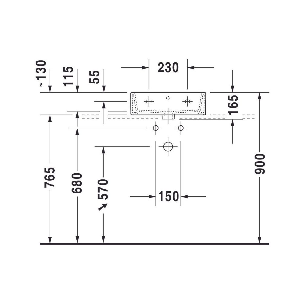 Duravit Vero Air Handwaschbecken 350x450x165mm, Weiß Hochglanz, WonderGliss, Rech... DURAVIT-07244500001 4053424139302 (Abb. 14)