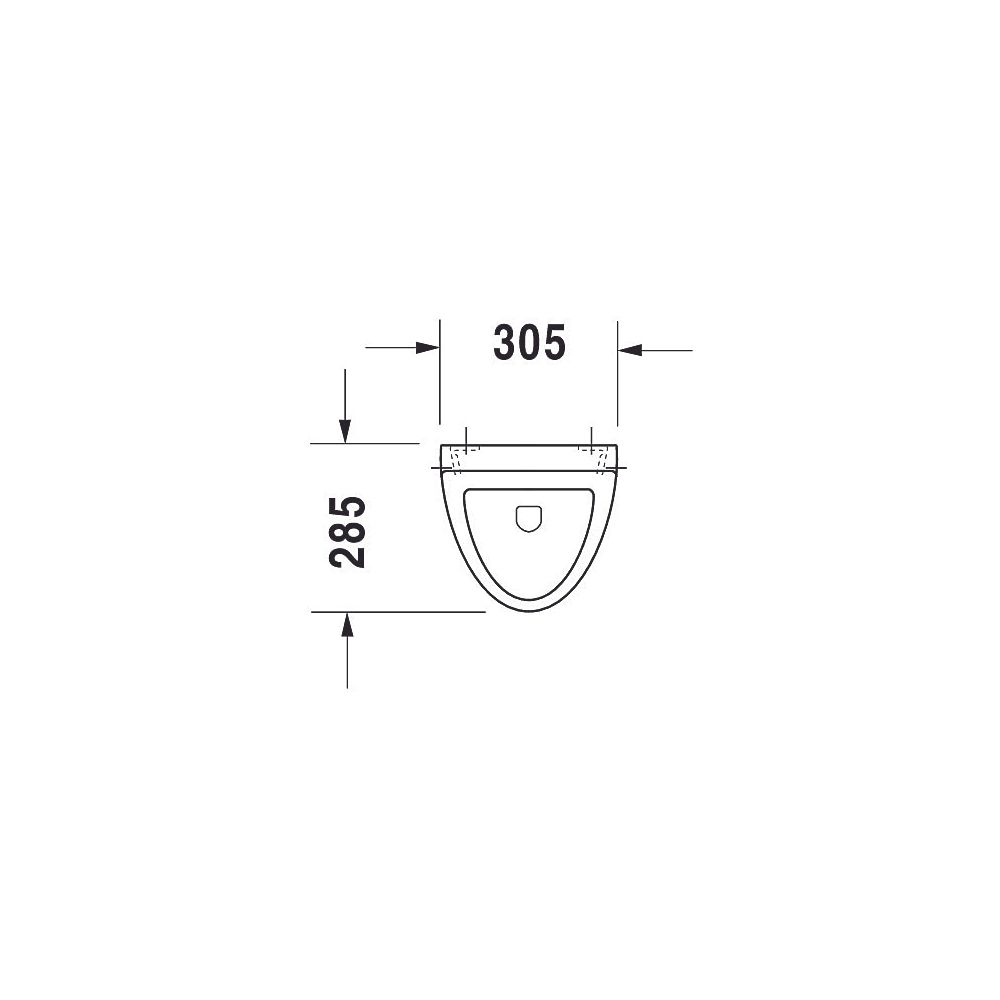 Duravit Design Classics Urinal 285x305x500mm Weiß Hochglanz geschlossen, Absauger, ... DURAVIT-0823360000 4021534278259 (Abb. 7)