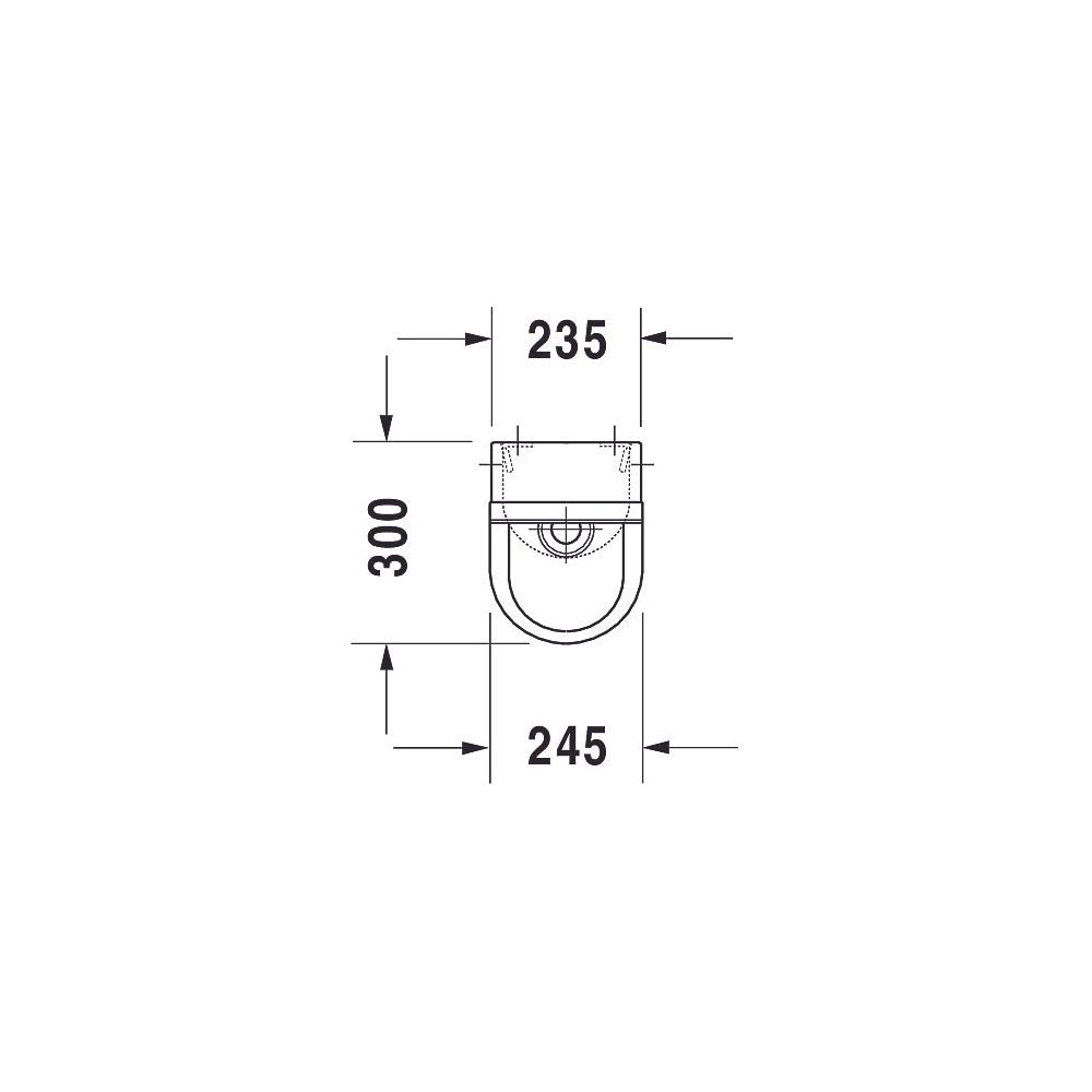 Duravit Starck 3 Urinal 300x245x700mm Weiß Hochglanz HYG Rimless, Verdrängung, Zula... DURAVIT-0827252000 4053424324913 (Abb. 7)