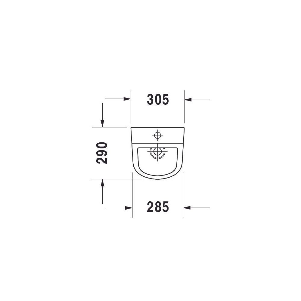 Duravit D-Code Urinal 290x305x565mm Weiß Hochglanz HYG Rimless, Verdrängung, verdec... DURAVIT-0828302000 4053424325996 (Abb. 6)