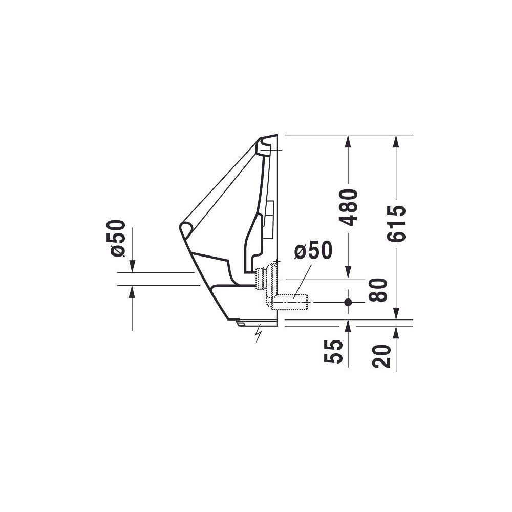 Duravit Design Classics Elektronisches Urinal 315x345x635mm, Weiß Hochglanz, Wond... DURAVIT-08303700931 4021534639005 (Abb. 11)