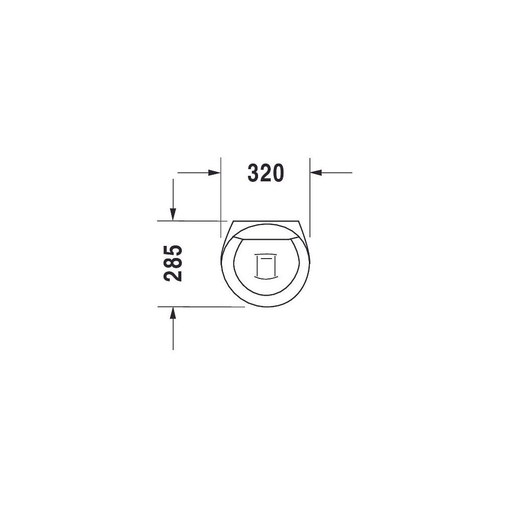 Duravit Starck 1 Urinal 285x320x520mm Weiß Hochglanz WonderGliss, geschlossen, Abs... DURAVIT-08353200001 4021534193545 (Abb. 5)