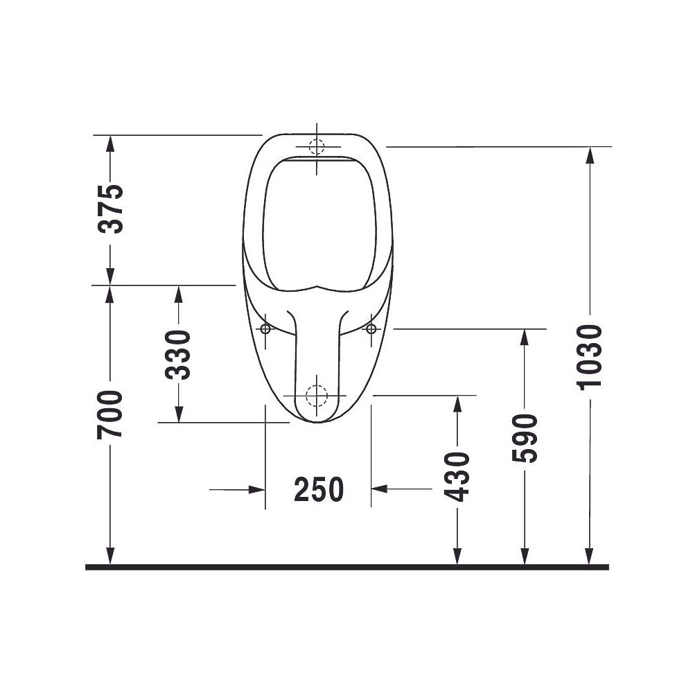 Duravit Design Classics Urinal 350x370x705mm Weiß Hochglanz WonderGliss geschlosse... DURAVIT-08473700001 4021534193958 (Abb. 7)