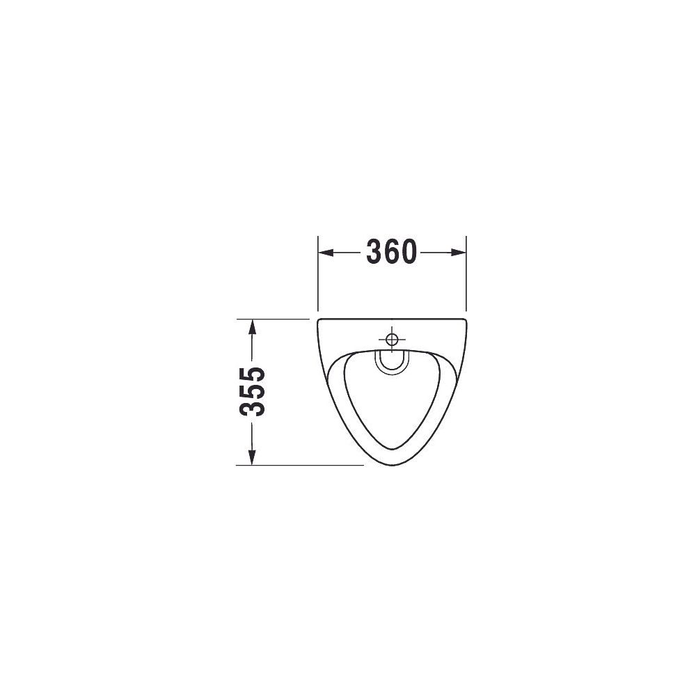 Duravit Design Classics Urinal 355x360x510mm Weiß Hochglanz geschlossen, Absauger, ... DURAVIT-0850350000 4021534104688 (Abb. 5)