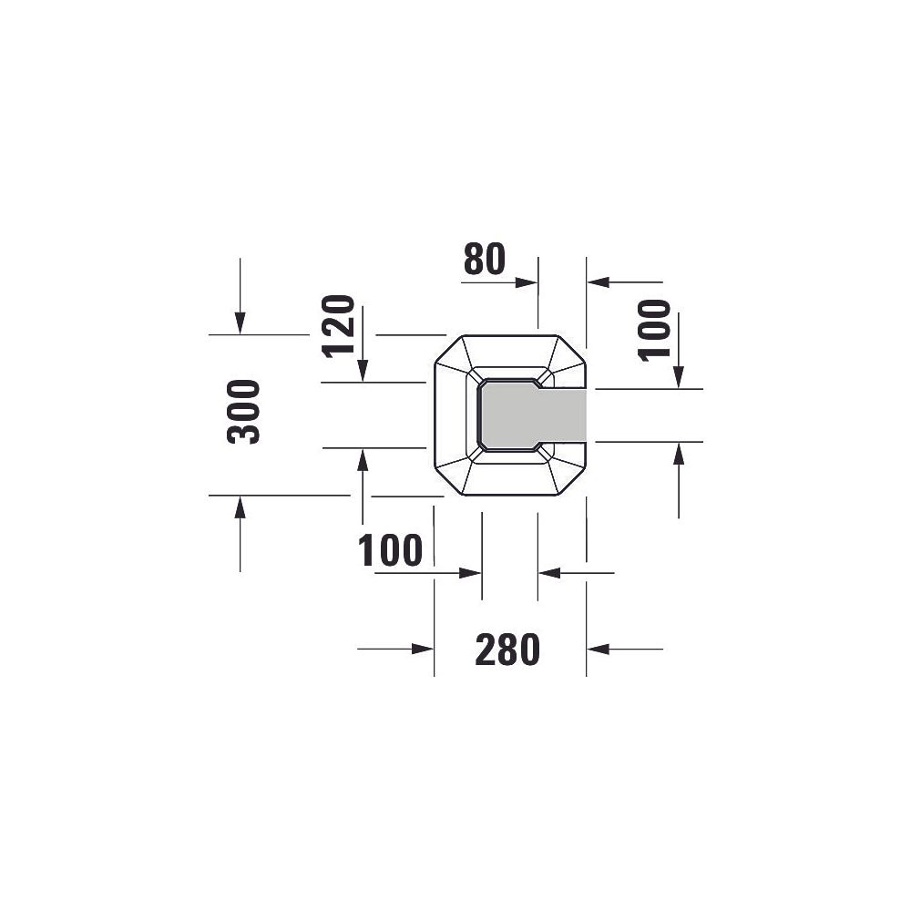 Duravit Serie 1930 Standsäule aus Keramik 300x296x630mm, Weiß Hochglanz, bodensteh... DURAVIT-0857900000 4021534107894 (Abb. 15)