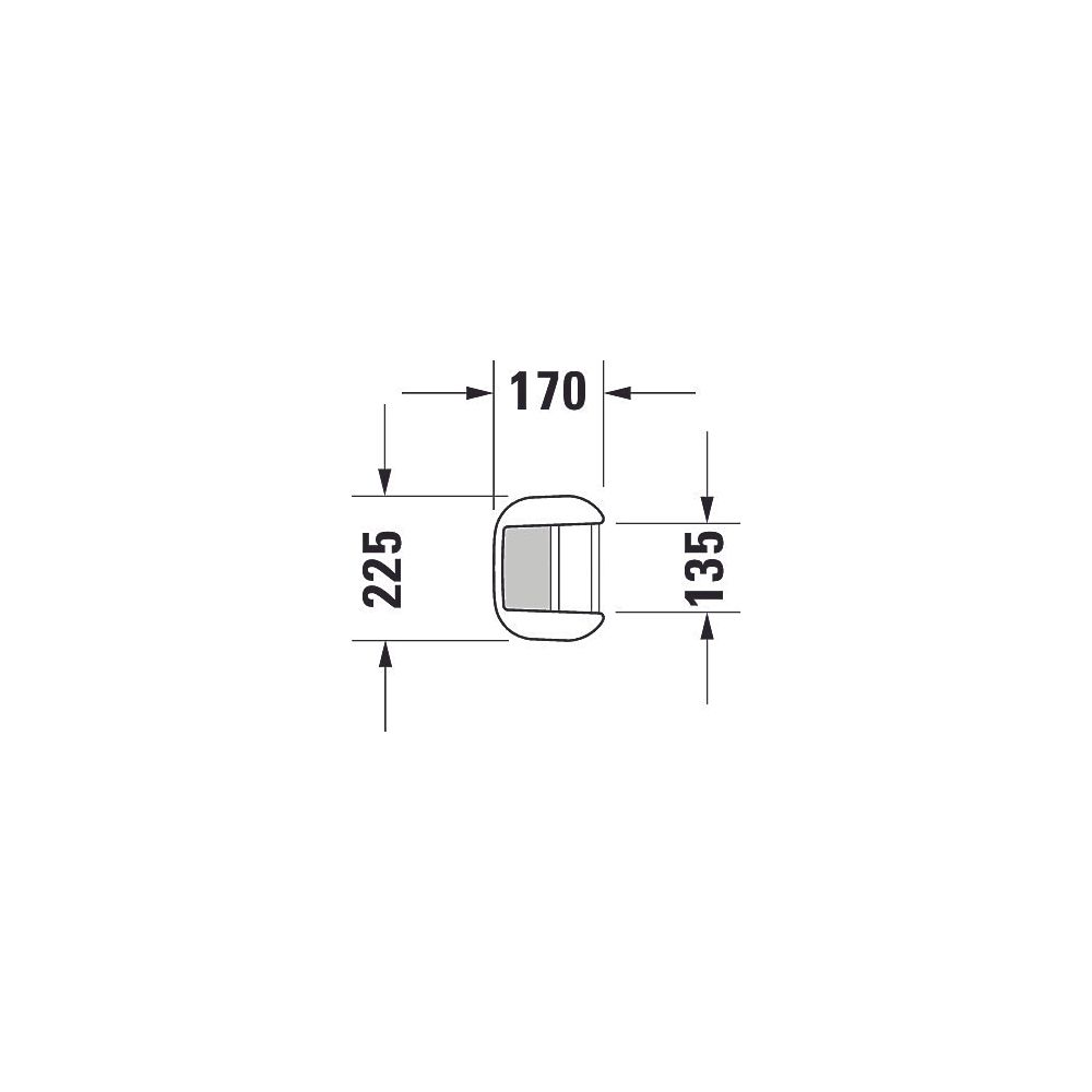 Duravit Happy D.2 Standsäule aus Keramik 170x225x715mm, Weiß Hochglanz, bodenstehen... DURAVIT-0858270000 4021534848827 (Abb. 6)