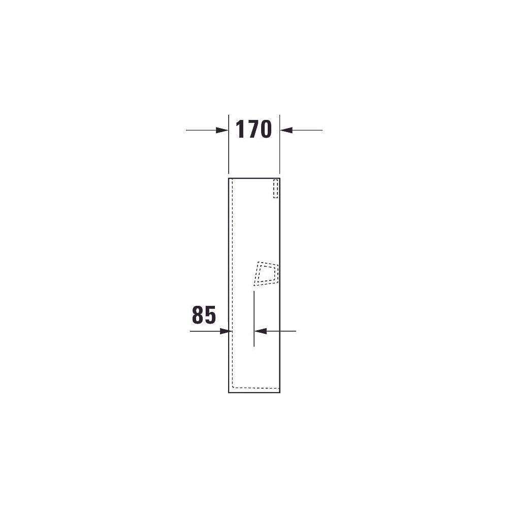 Duravit Happy D.2 Standsäule aus Keramik 170x225x715mm, Weiß Hochglanz, bodenstehen... DURAVIT-0858270000 4021534848827 (Abb. 8)